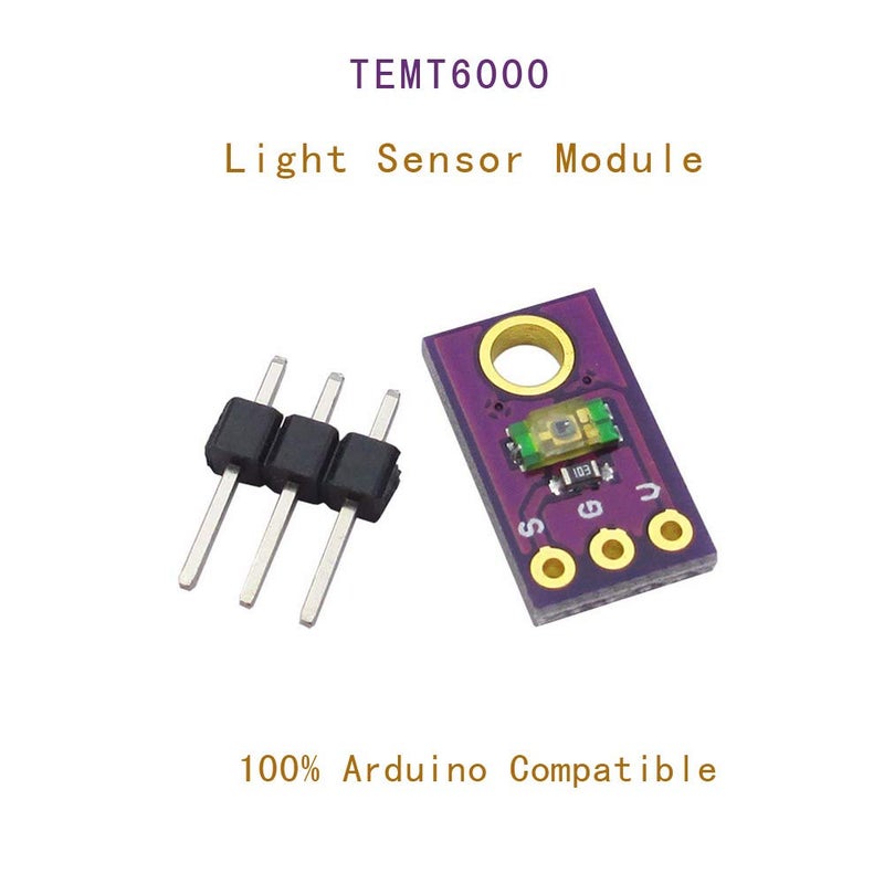 Comidox 4 قطع وحدة مستشعر الضوء TEMT6000 وحدة شدة الضوء التناظرية مستشعر الضوء المرئي لأردوينو - Image 3